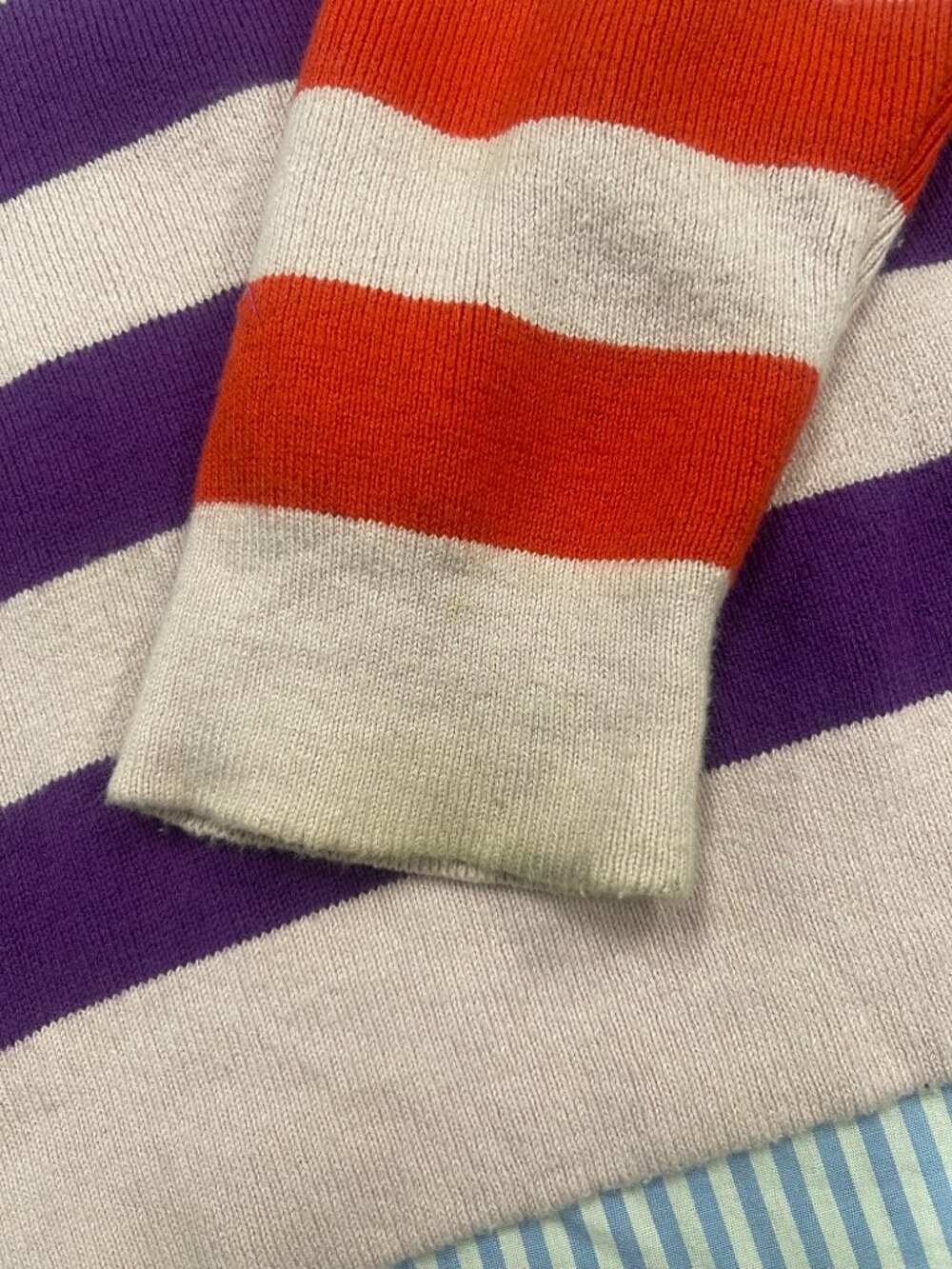 KULE The Joey Colorblock Stripe Rugby Top Small - Picture 2 of 8